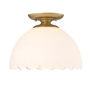 Dorinda Scalloped Semi Flush