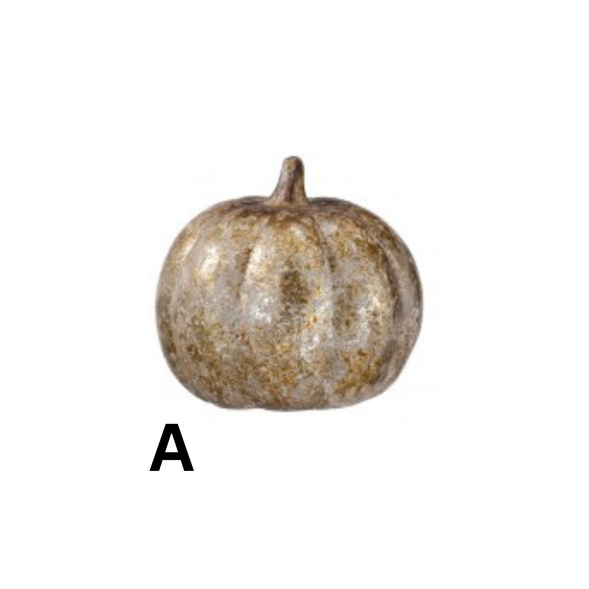 Small Aged Gold Pumpkin