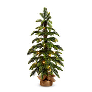 36" Lighted Pine Tree In Bag