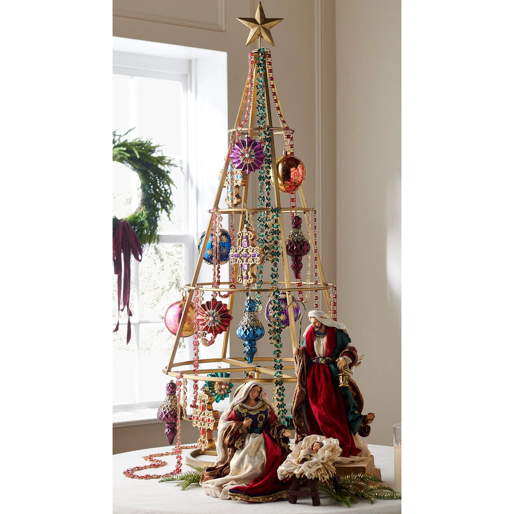 Gold Tree Ornament Display Frames - Set of 2