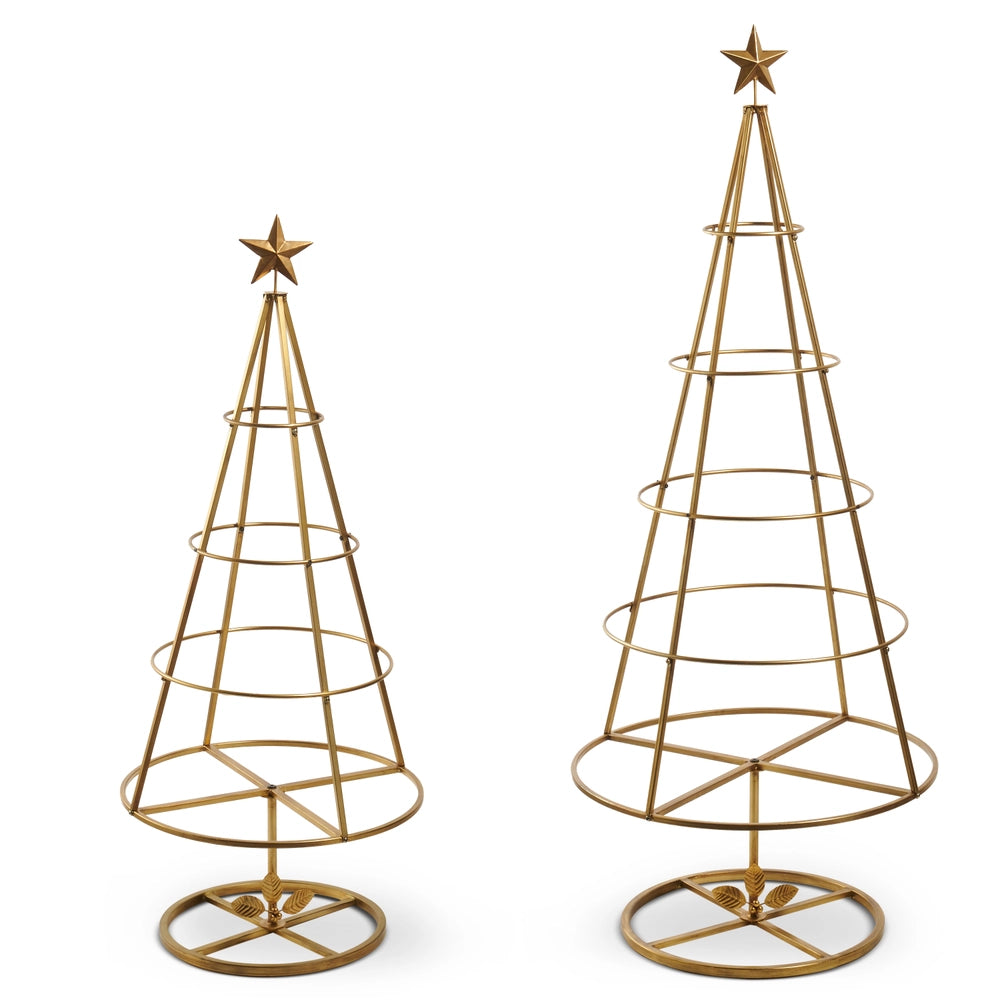 Gold Tree Ornament Display Frames - Set of 2