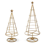 Gold Tree Ornament Display Frames - Set of 2