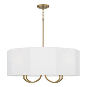 Adrian Aged Brass 4 Light Octagon Chandelier
