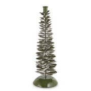 17" Green Pinecone Candle Holder