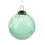 4" Sage Green Patterned Ornament