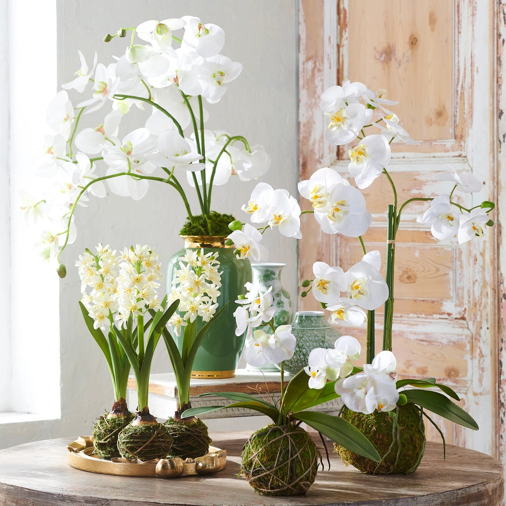 10.5" Green And Gold Vase