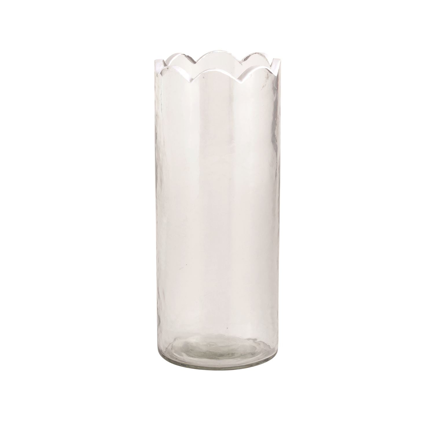 Glass Scallop Bud Vase