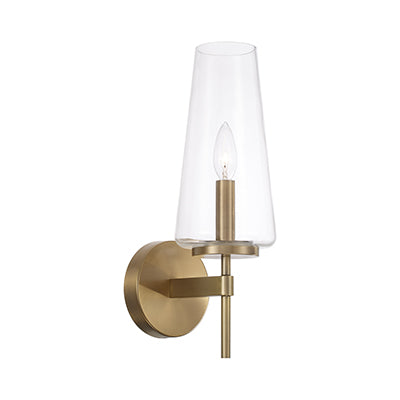 Aaron Aged Brass Wall Sconce