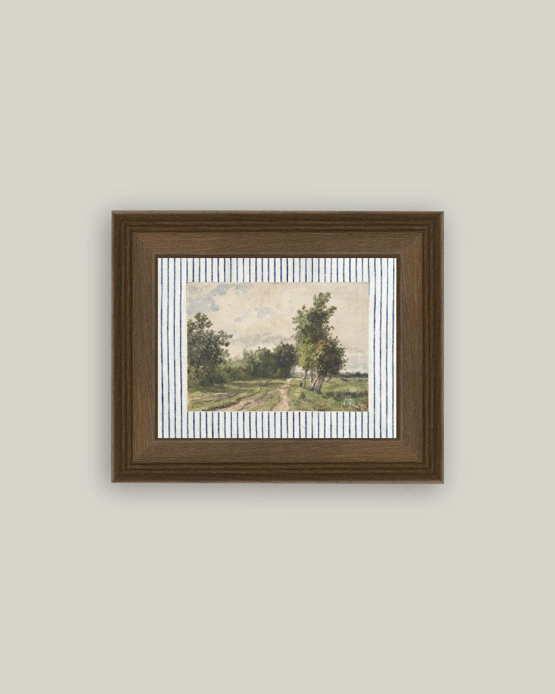 Provence Landscape Framed Antique Art