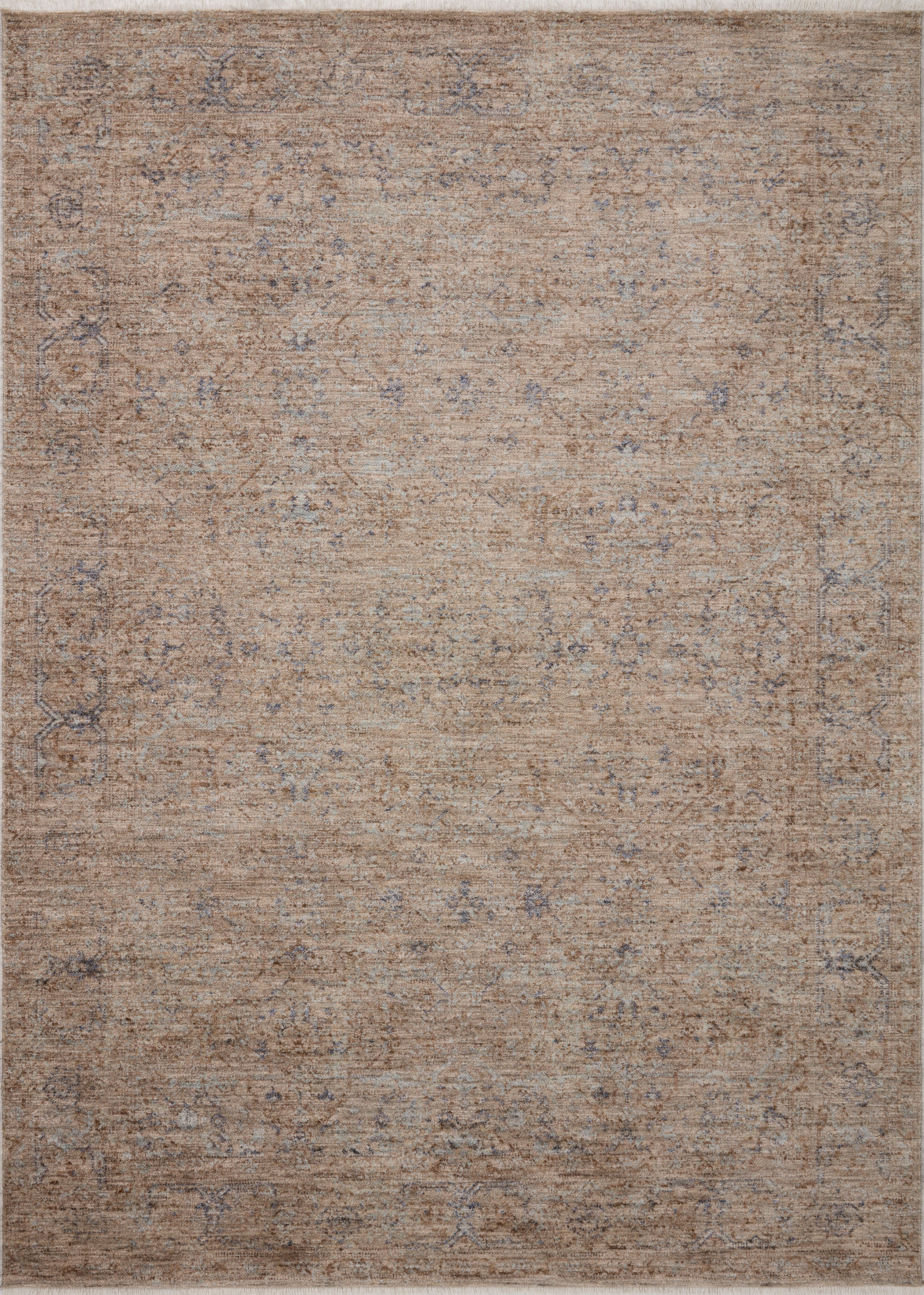 Blake Taupe / Blue Rug