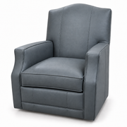 Pryceless Memory Leather Swivel Glider