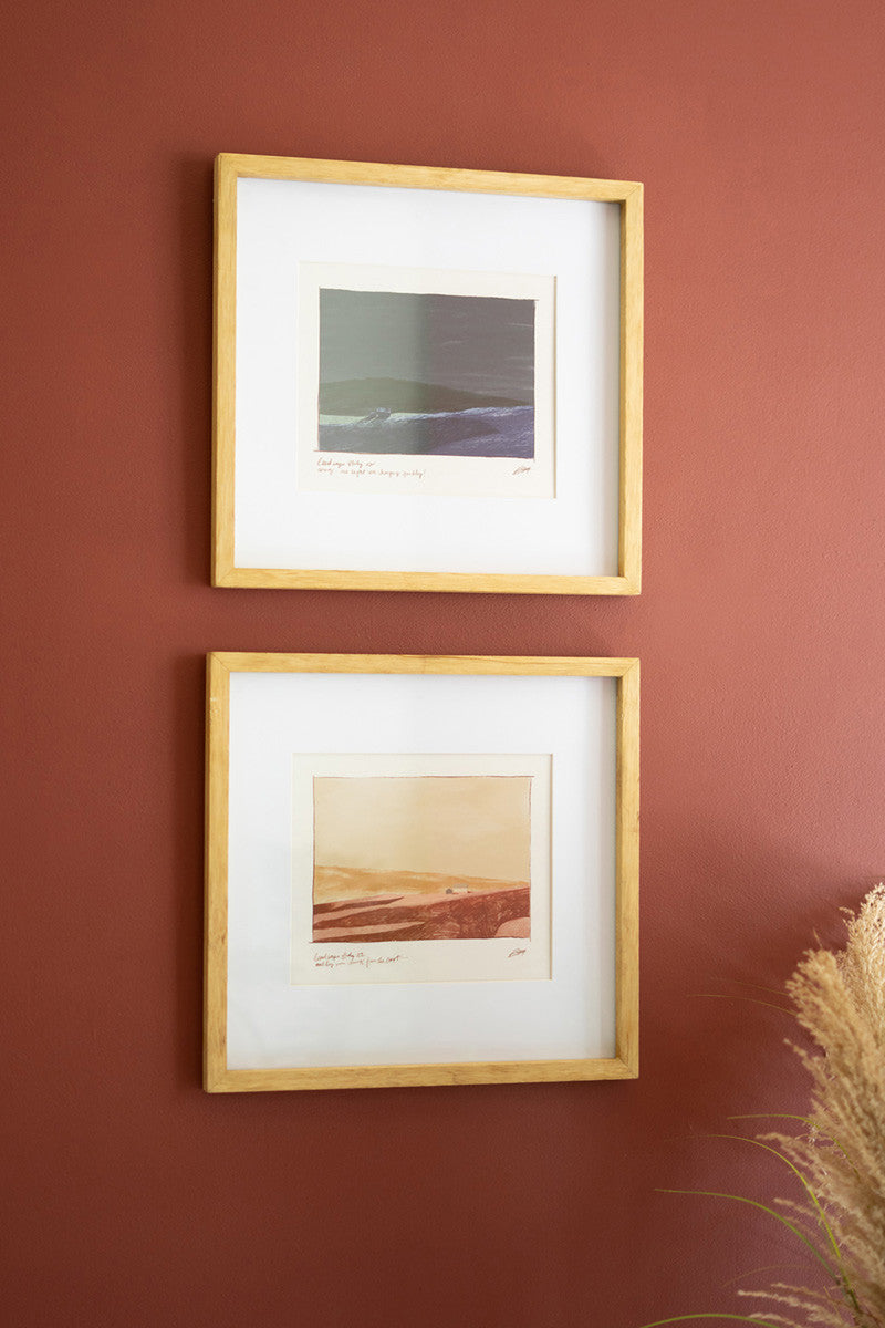 Framed Landscape Print Set