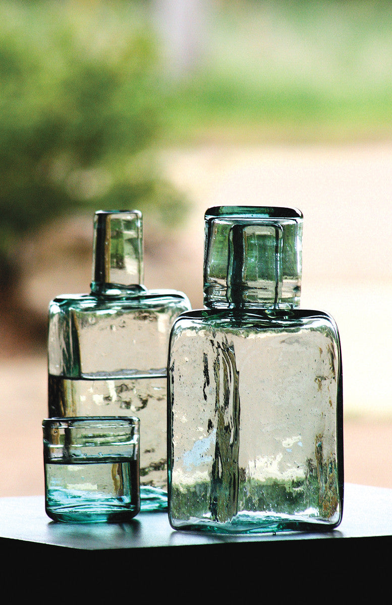 Bedside Water Carafe with Drinking Glass Set
