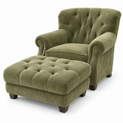 Oulala Olive Tufted Chair