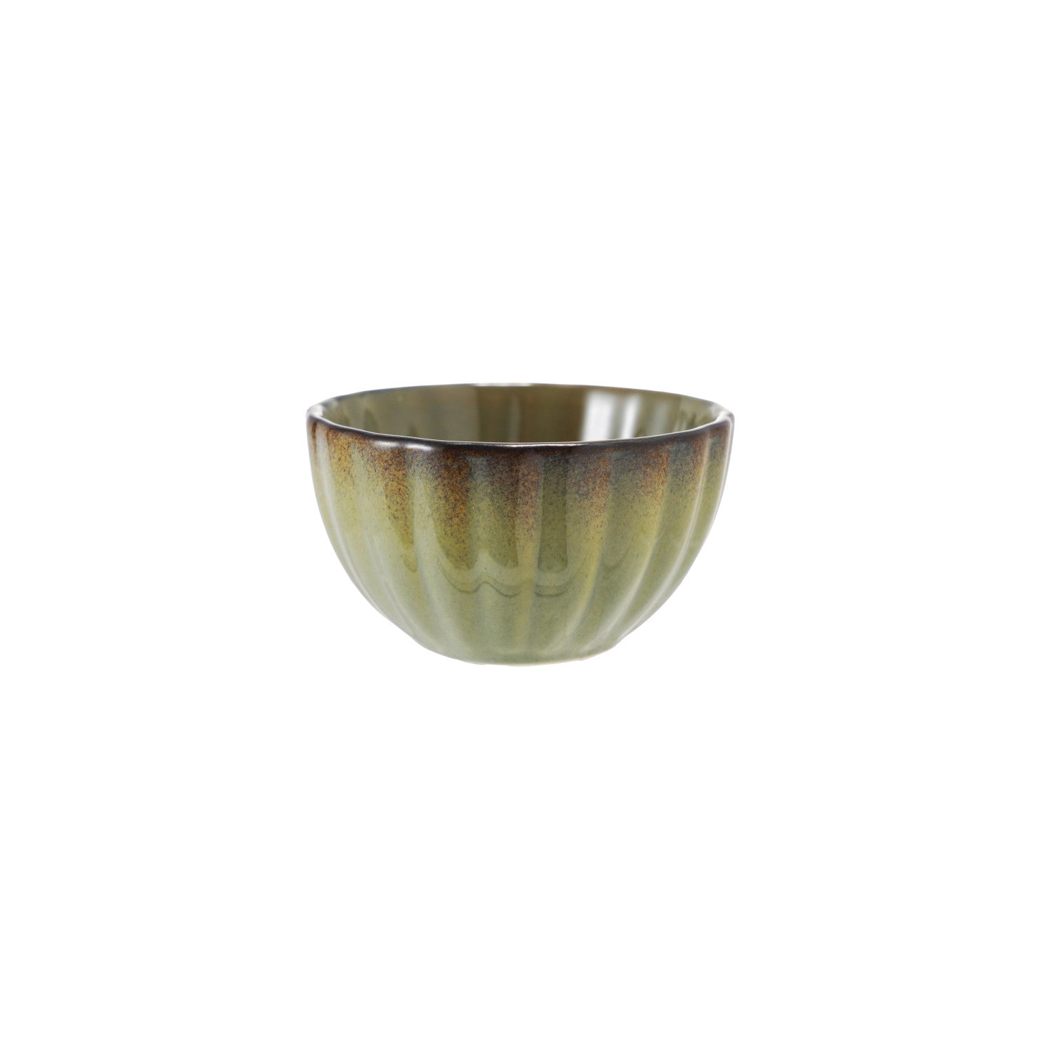 Sage Green Small Fluted Bowl