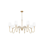 Jisele Rubbed Brass Chandelier