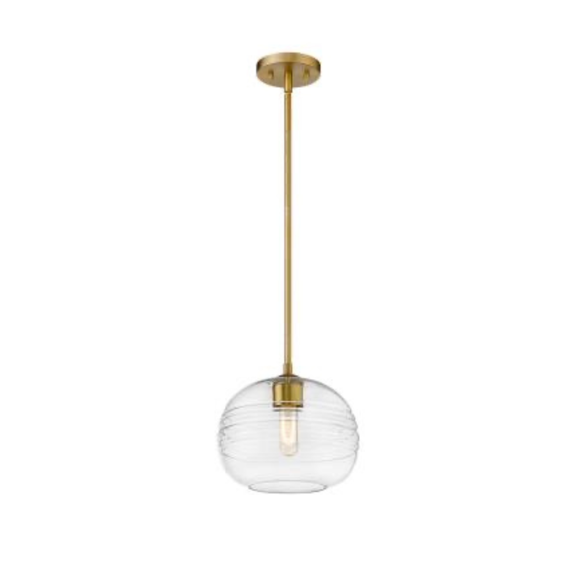 Hadley 1 Light Brass Pendant