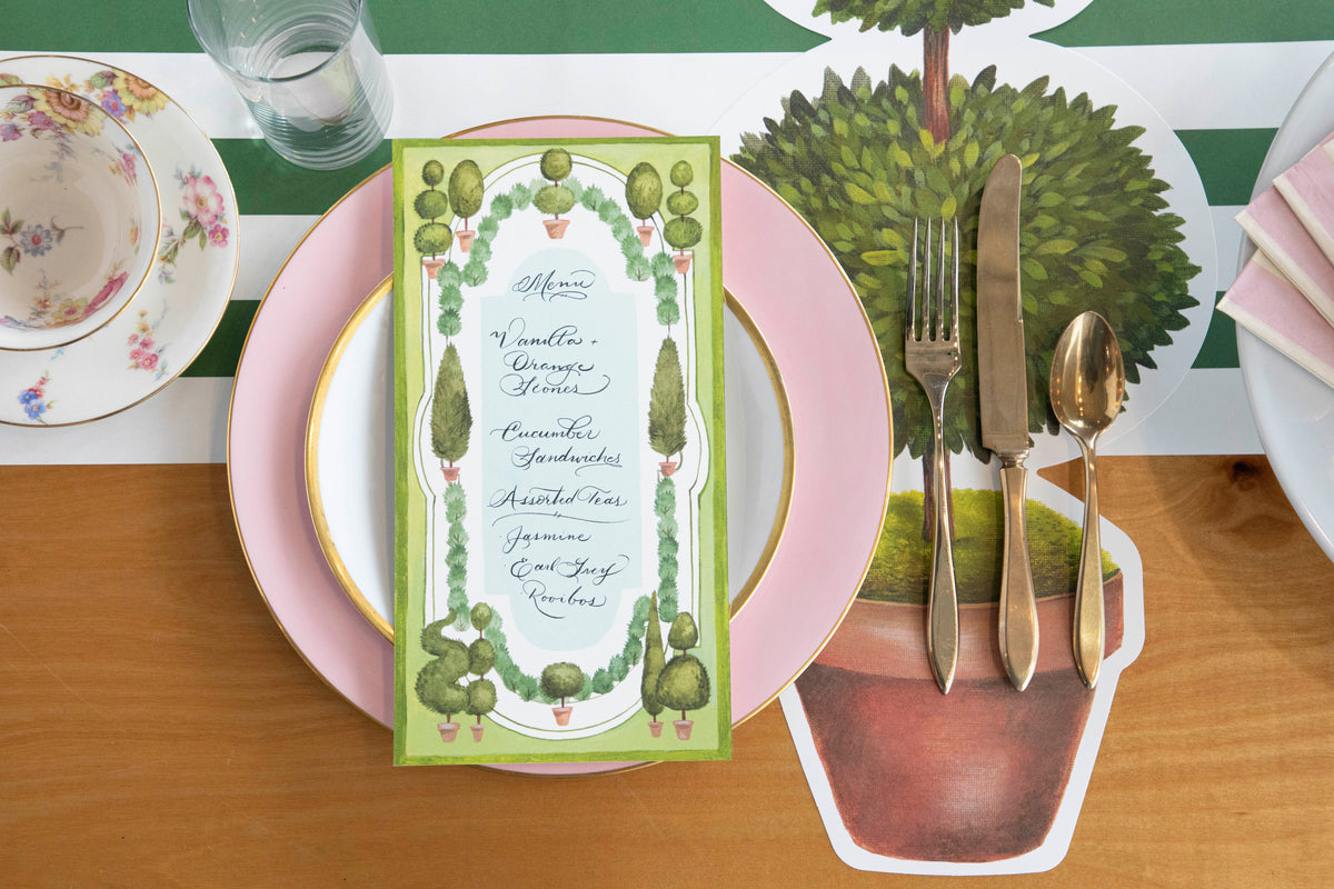 Topiary Garden Table Card