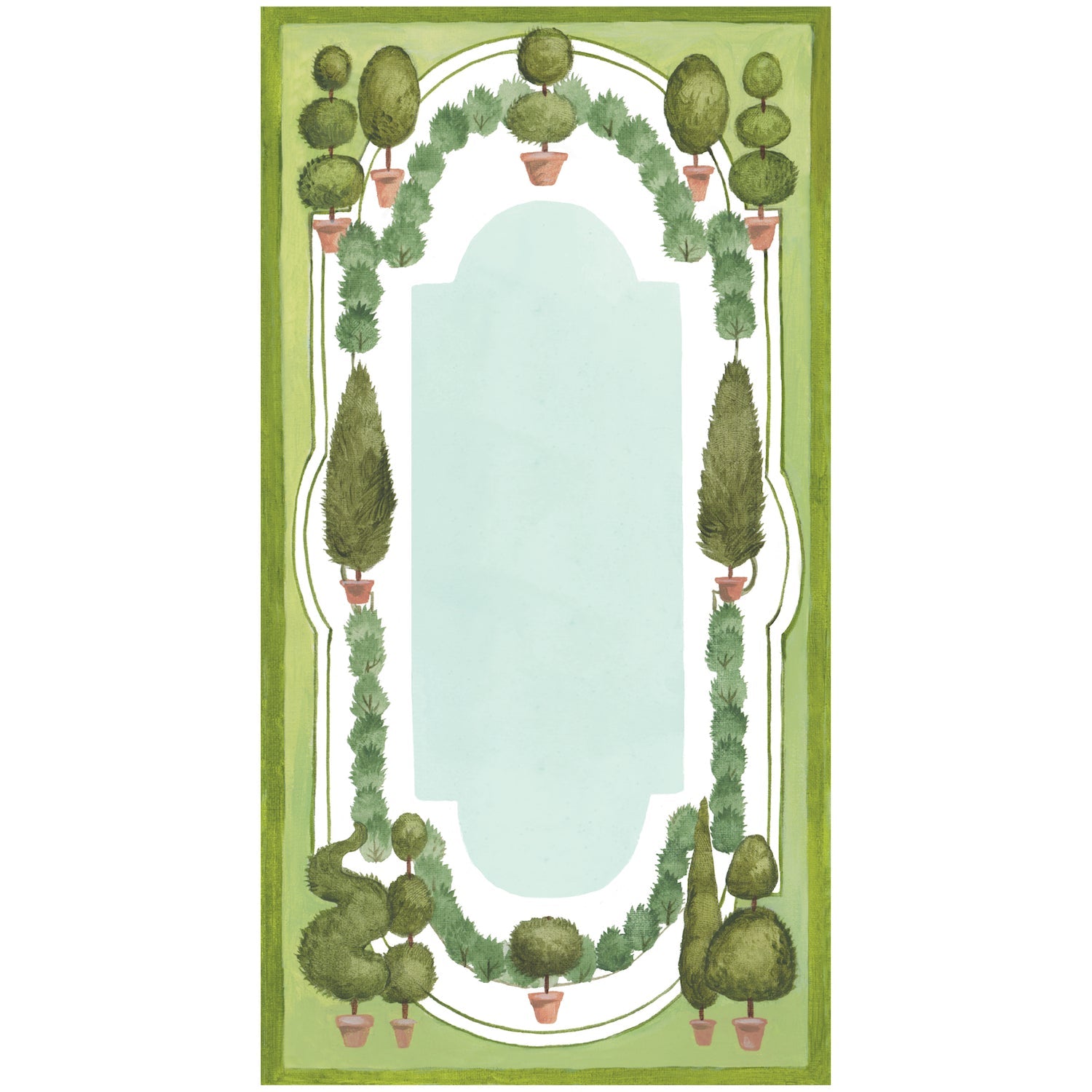 Topiary Garden Table Card