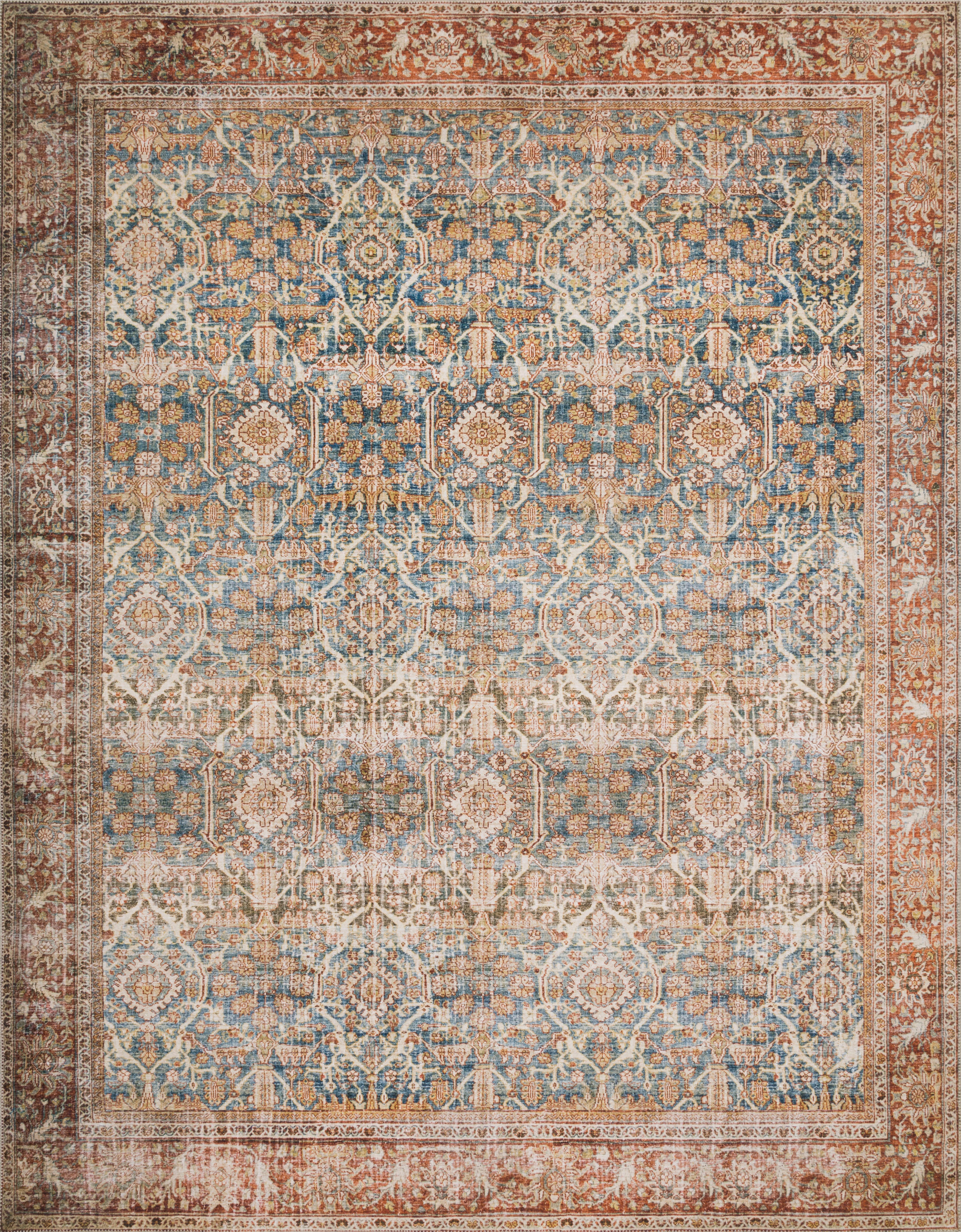 Layla Ocean / Rust Rug