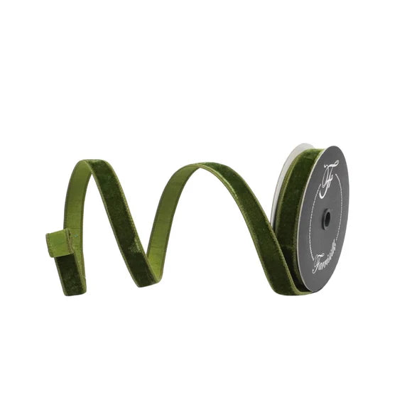 Forest Green Velvet 1" Ribbon