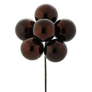 Brown Shiny Ornament Bundle Stem