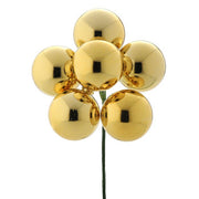 Gold Shiny Ornament Bundle Stem