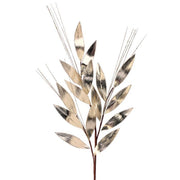 32" Metallic Laurel Leaf Spray