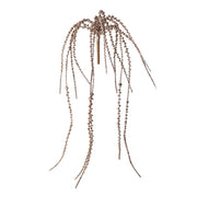 21" Glittered Champagne Gold Senecio Hanging Vine