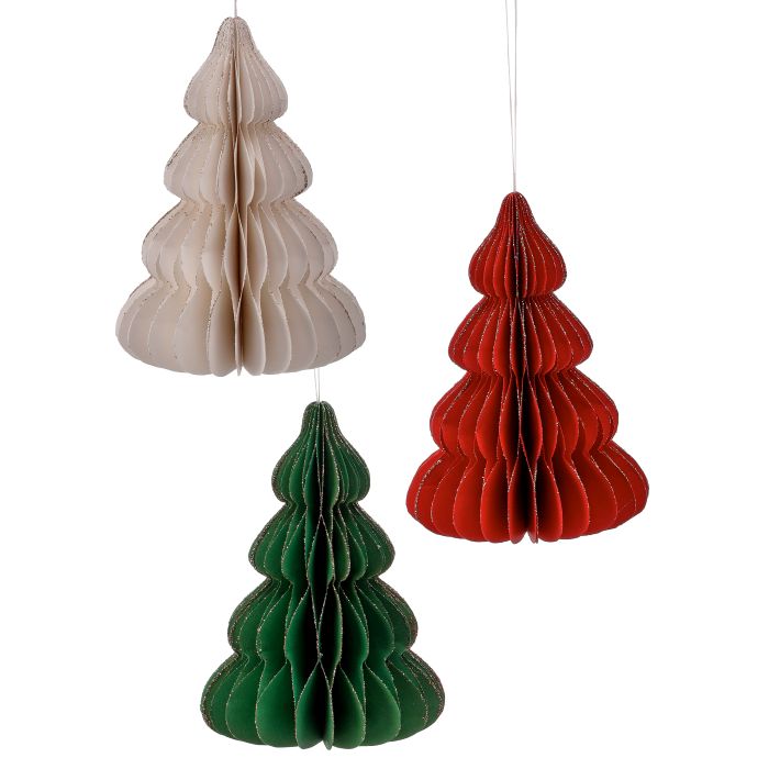 Traditional Honeycomb Christmas Trees