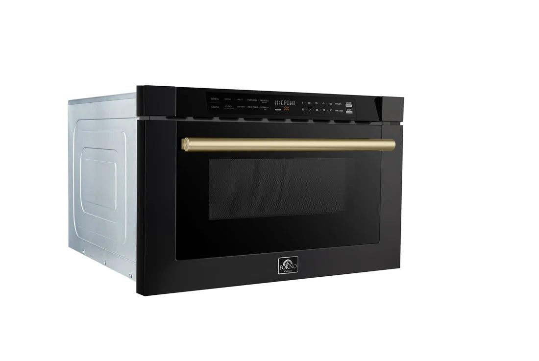 Forno Capoliveri 24" Black Microwave Drawer