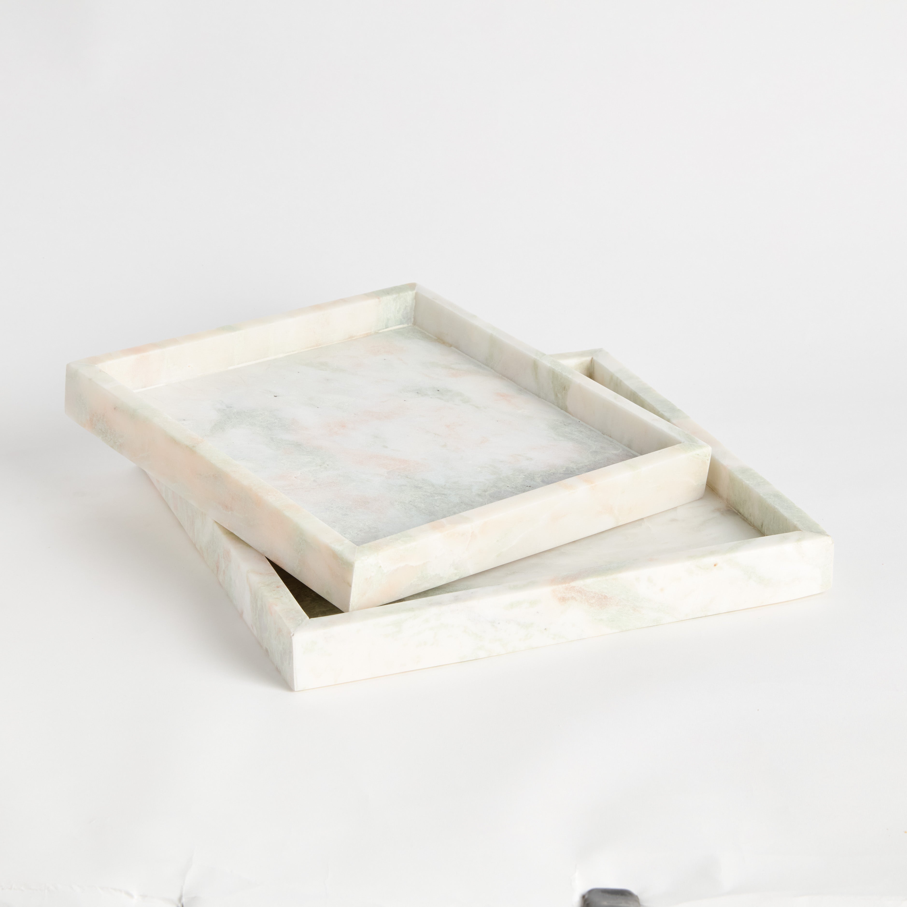 Johanna Big Square Marble Trays