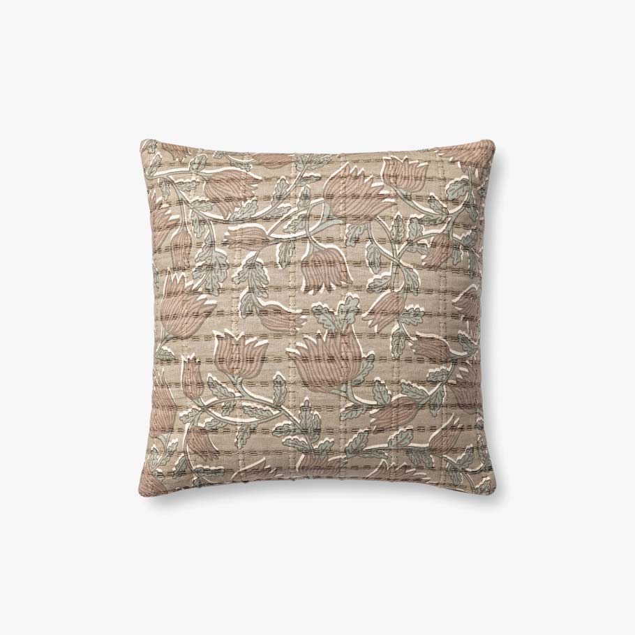 Taupe Roses Pillow