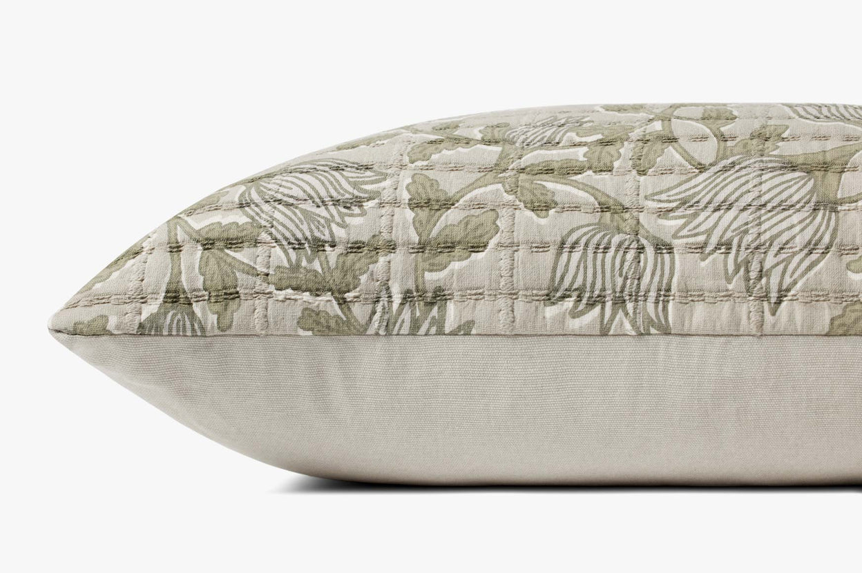 JS Natural Sage Lumbar Pillow