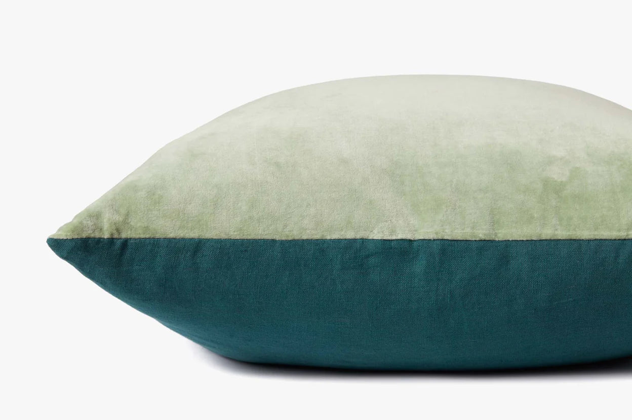 Mint & Turquoise Down Pillow