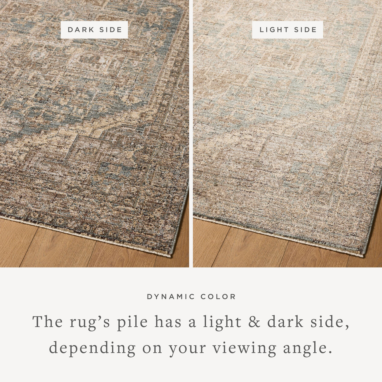 Priscilla Blue / Bark Rug