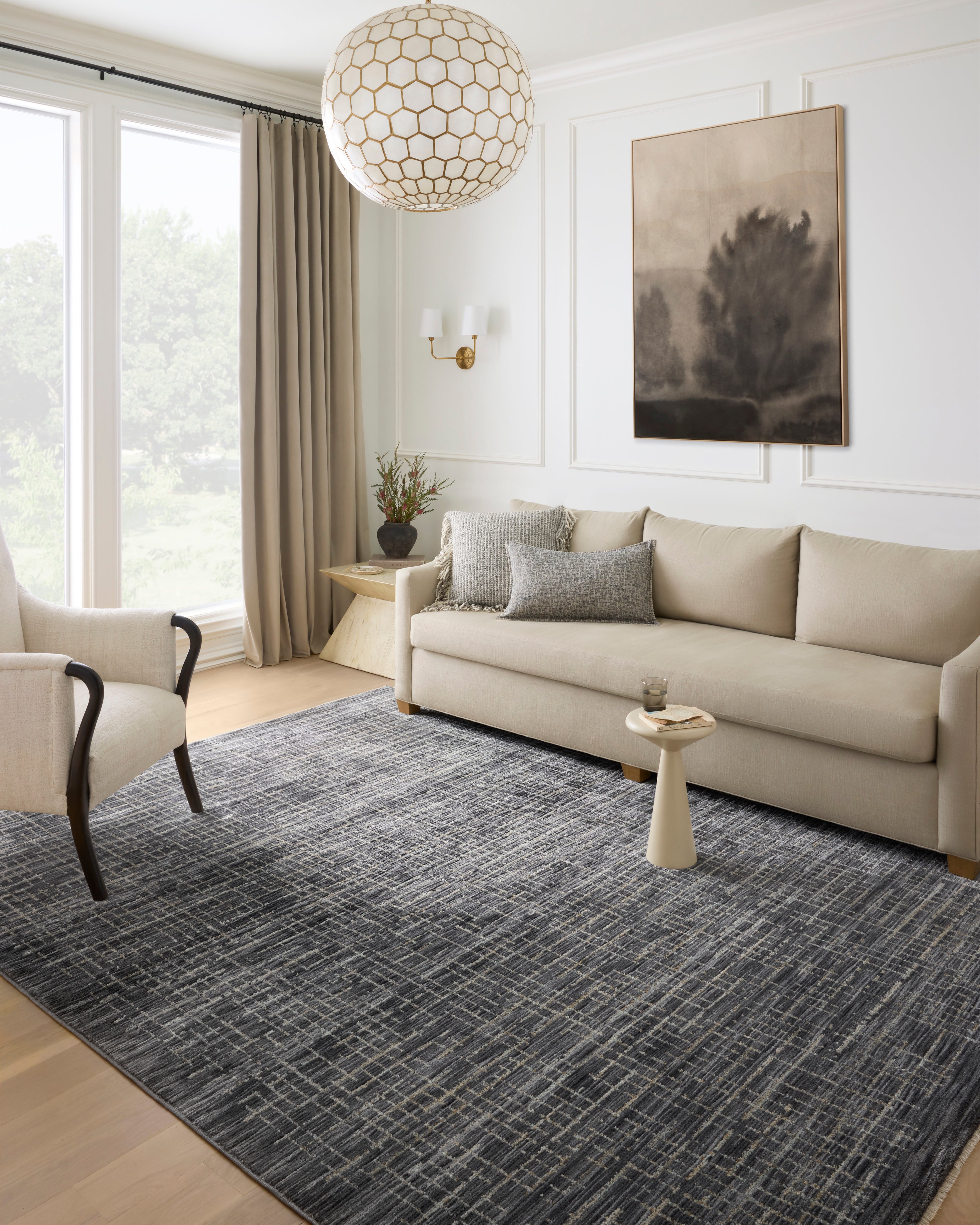 Soho Onyx / Silver Rug
