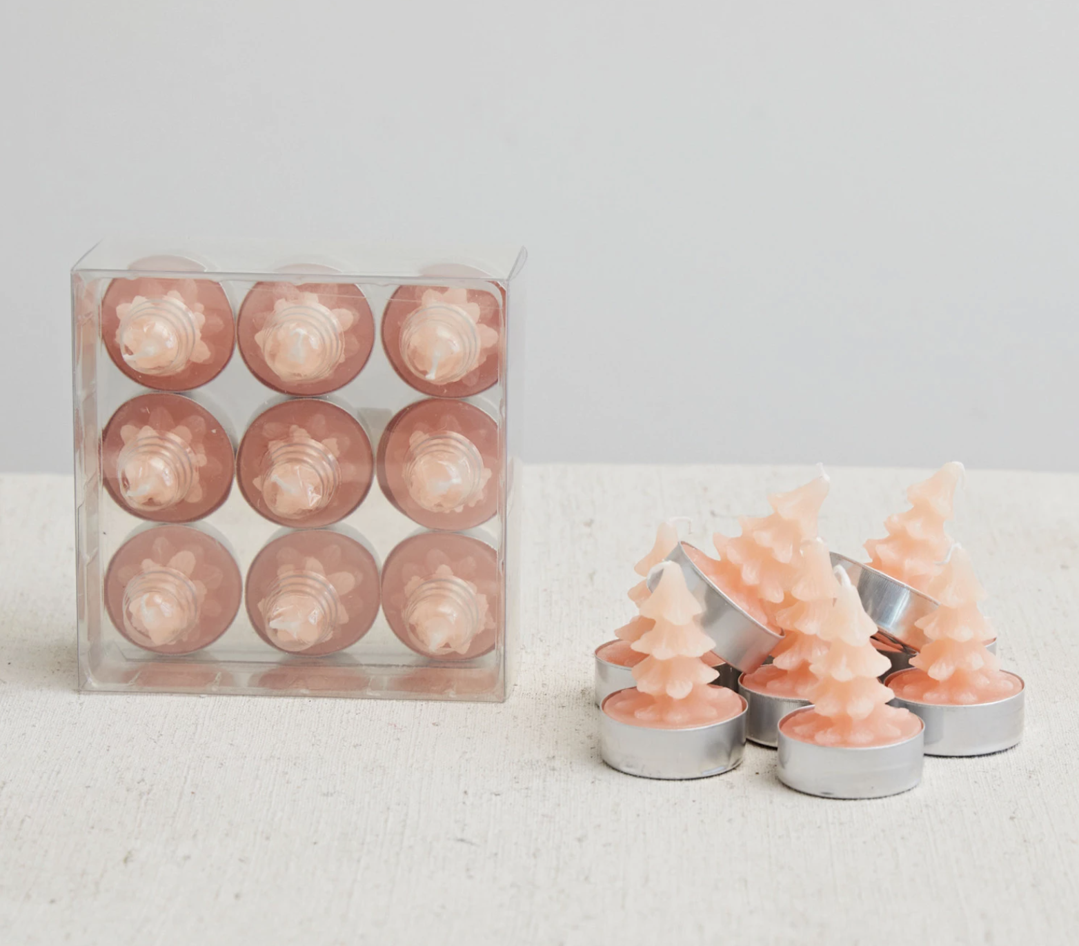 Christmas Tree Tea Light Set