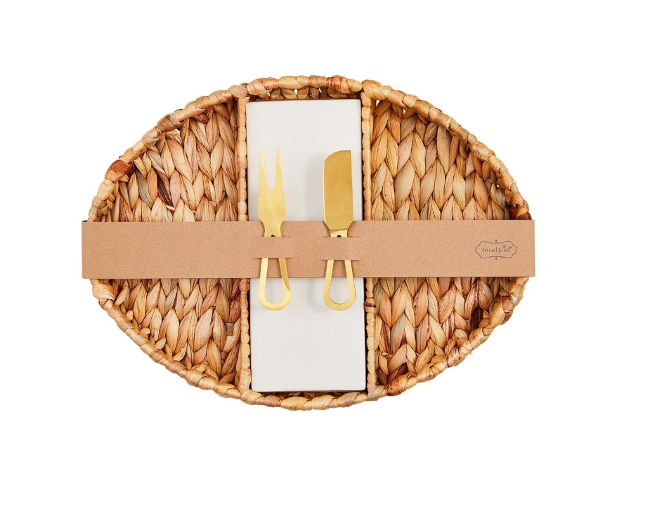 Woven Oval Serving Set