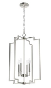 Zoe Brushed Nickel 4 Light Pendant