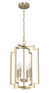 Zoe Alturas Gold 4 Light Pendant