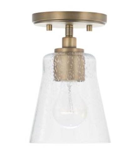 Jackie Brass Semi-Flush Mount / Pendant