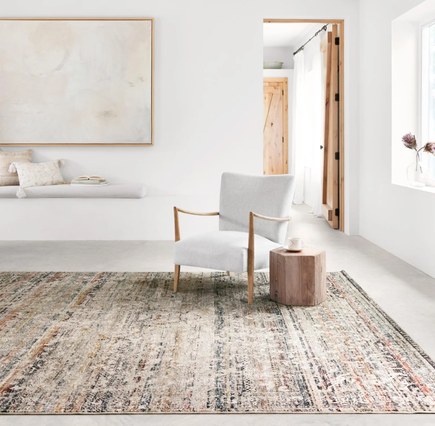 Theia Taupe/Multi Rug