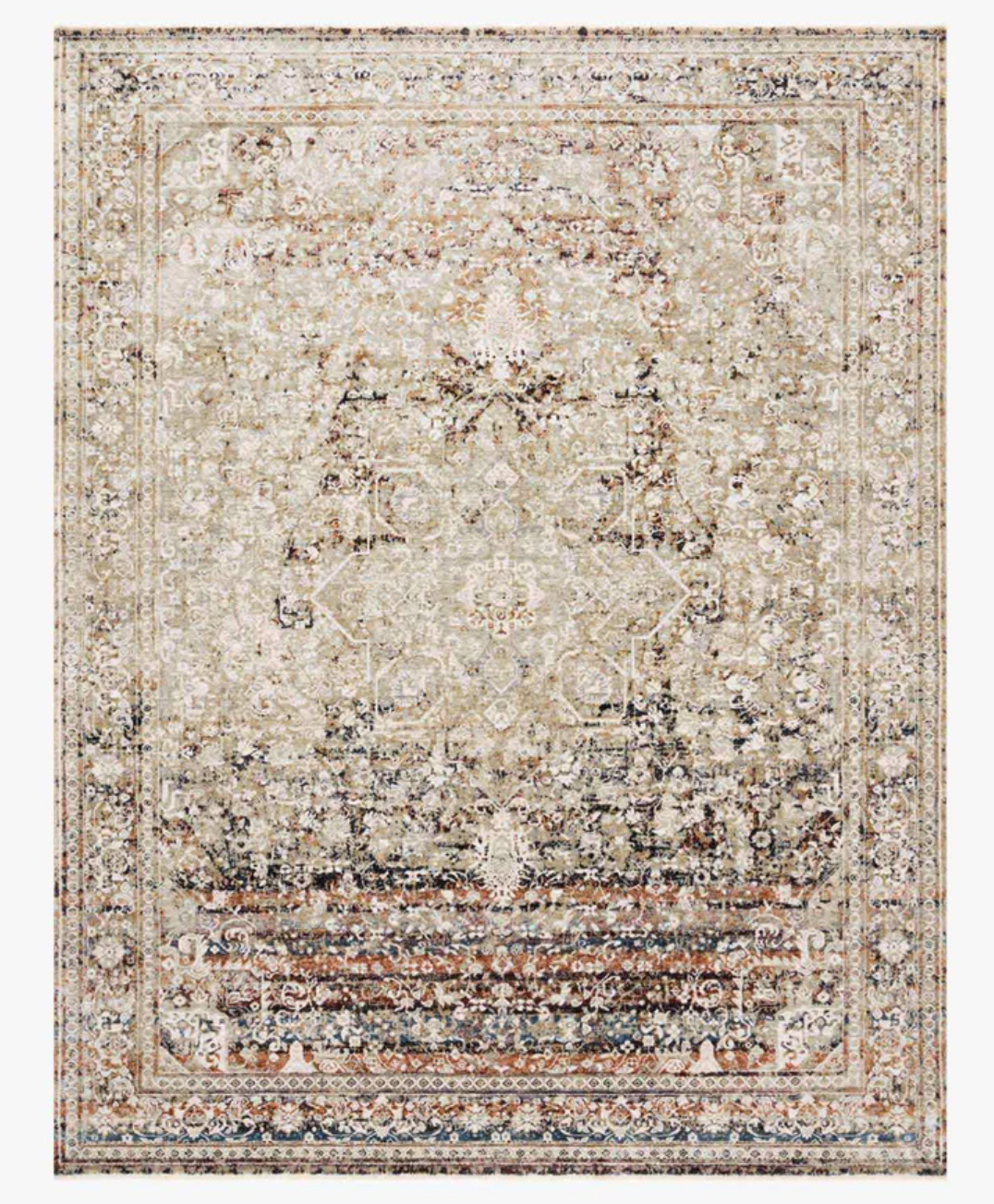 Theia Taupe/Brick Rug