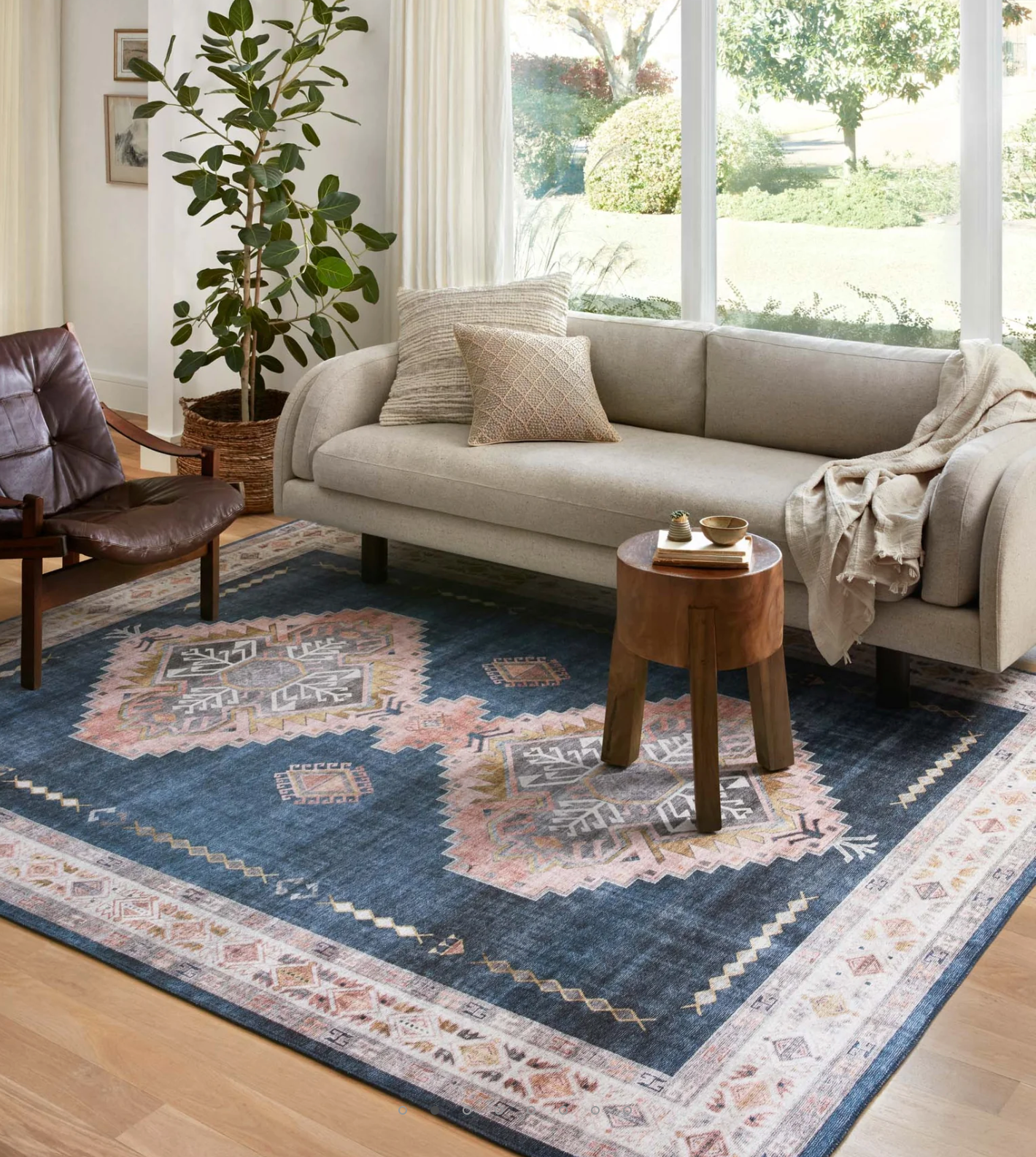 Heidi Denim/Blush Rug