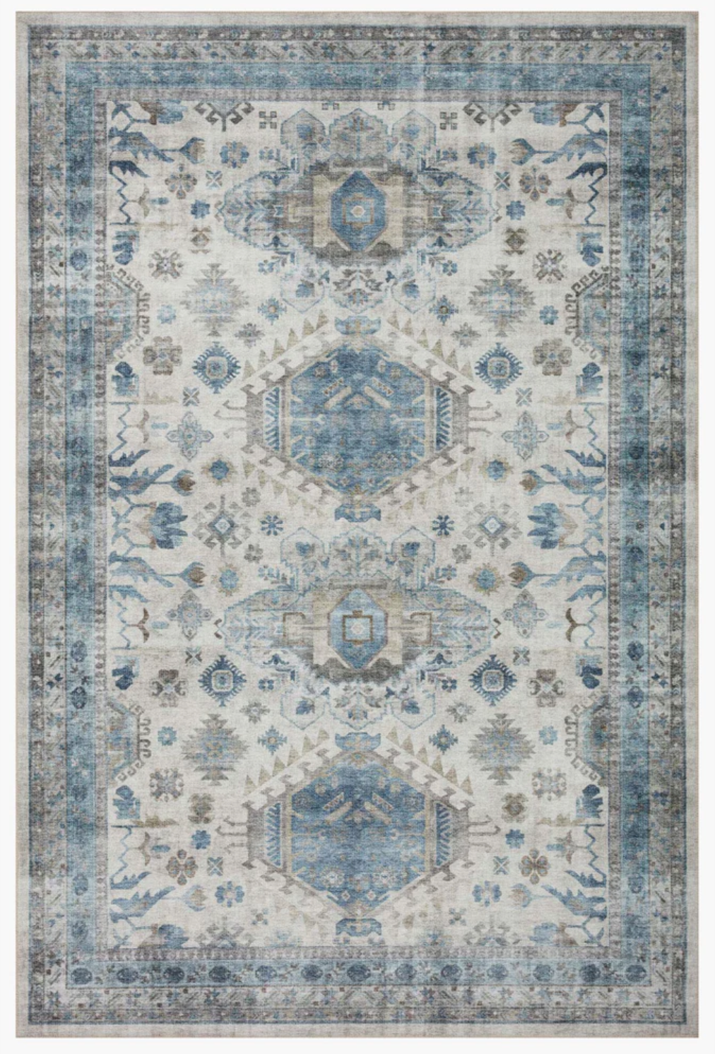 Heidi Ivory/Ocean Rug