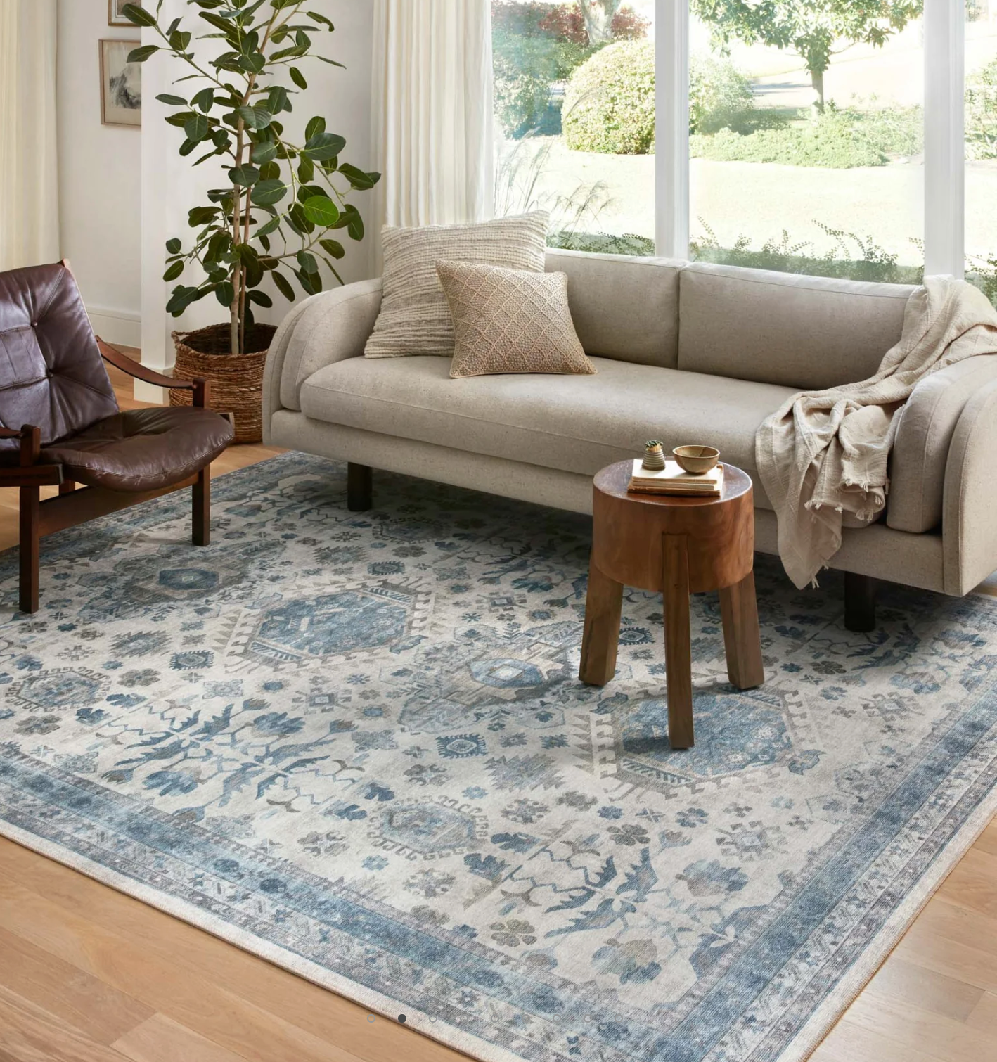 Heidi Ivory/Ocean Rug