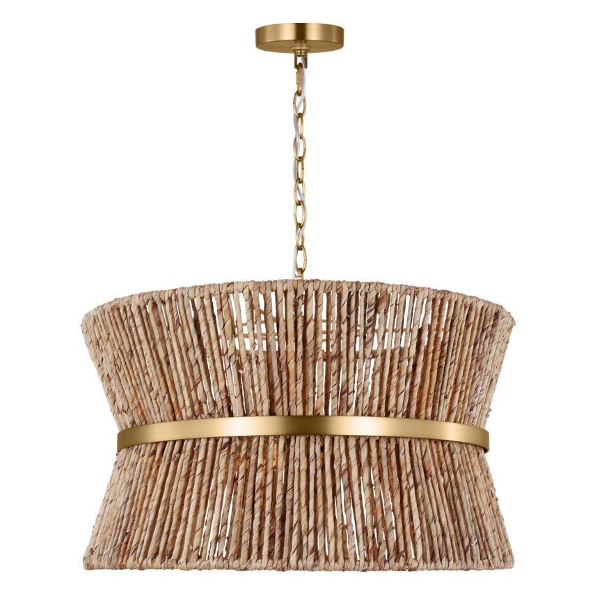 Thurlo Satin Brass Medium Hanging Shade