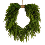 32" Real Touch Norfolk Pine Horseshoe Wreath