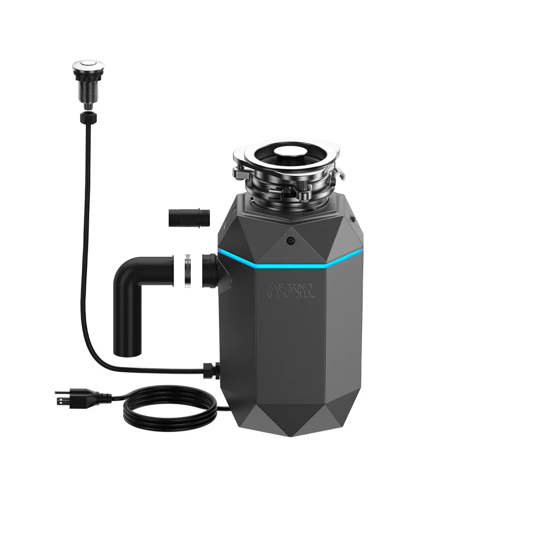 Forno Acqua Bright 3/4HP Black Onyx Garbage Disposal